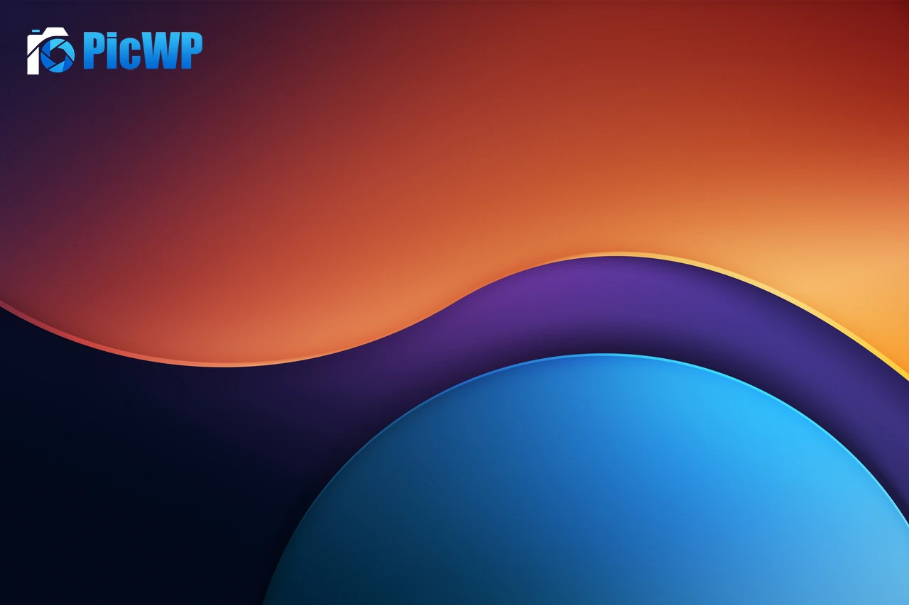 Abstract background Orange 6K PC Wallpaper