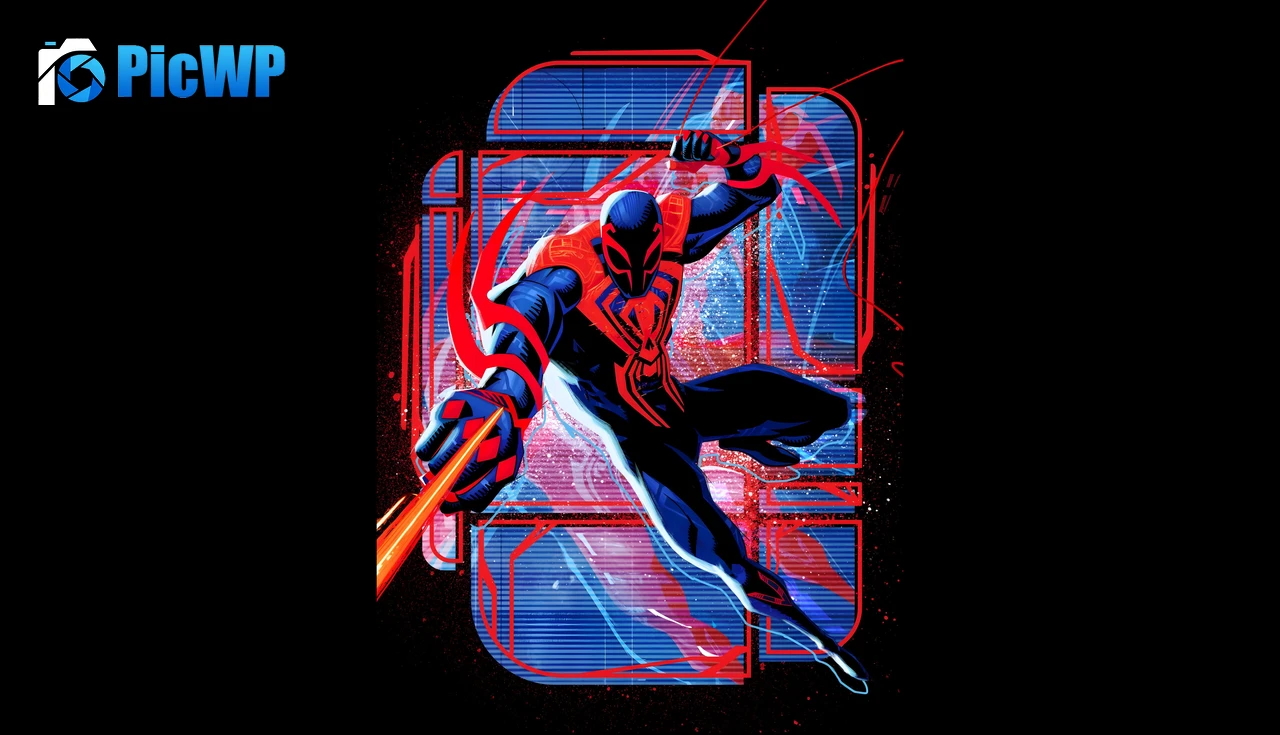 Spider-Man 2099 Spider-Man: Across the Spider-Verse 6K PC Wallpaper