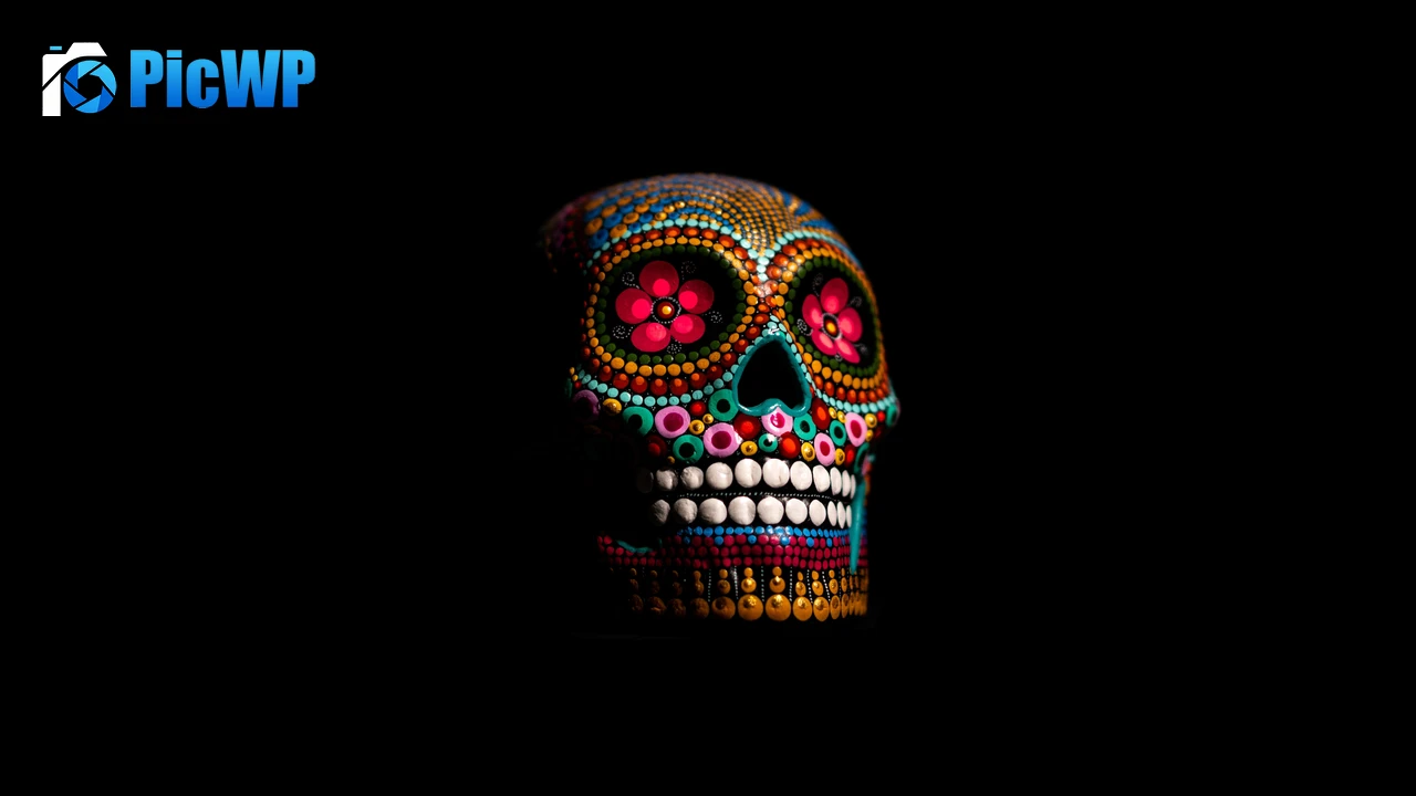 Skull Multicolor 8K PC Wallpaper