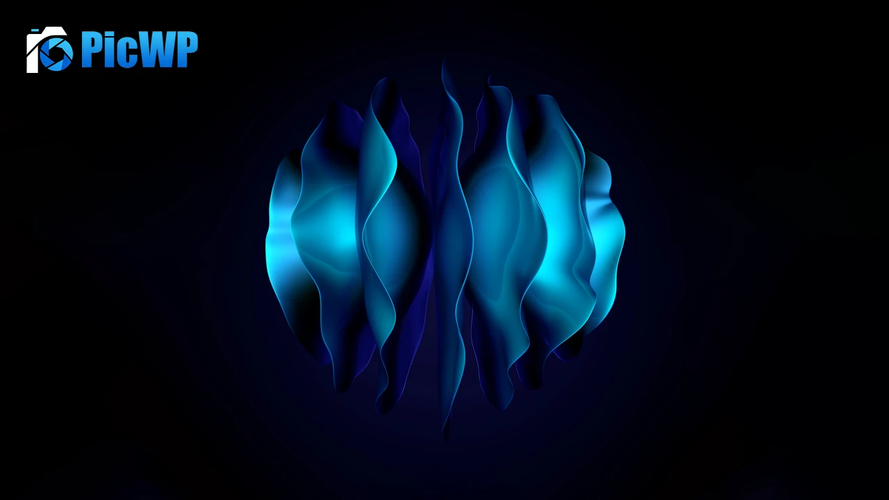 Blue abstract Huawei Mate X3 6K PC Wallpaper