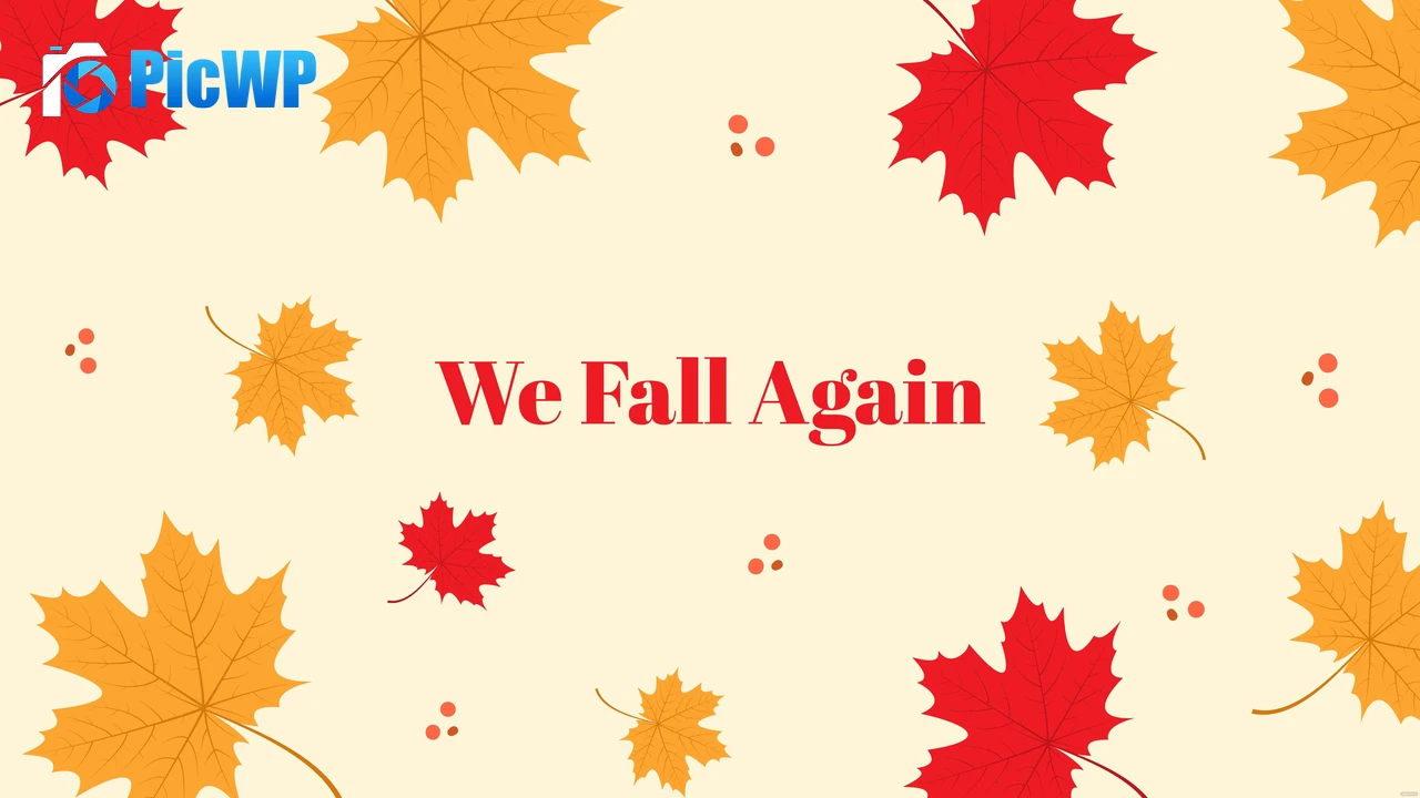 We fall again Maple leaves 8K PC Wallpaper
