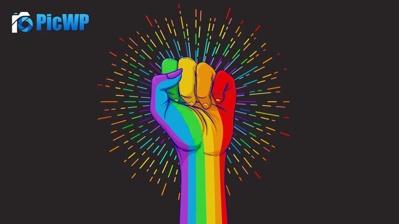 LGBTQ Fist 8K PC Wallpaper