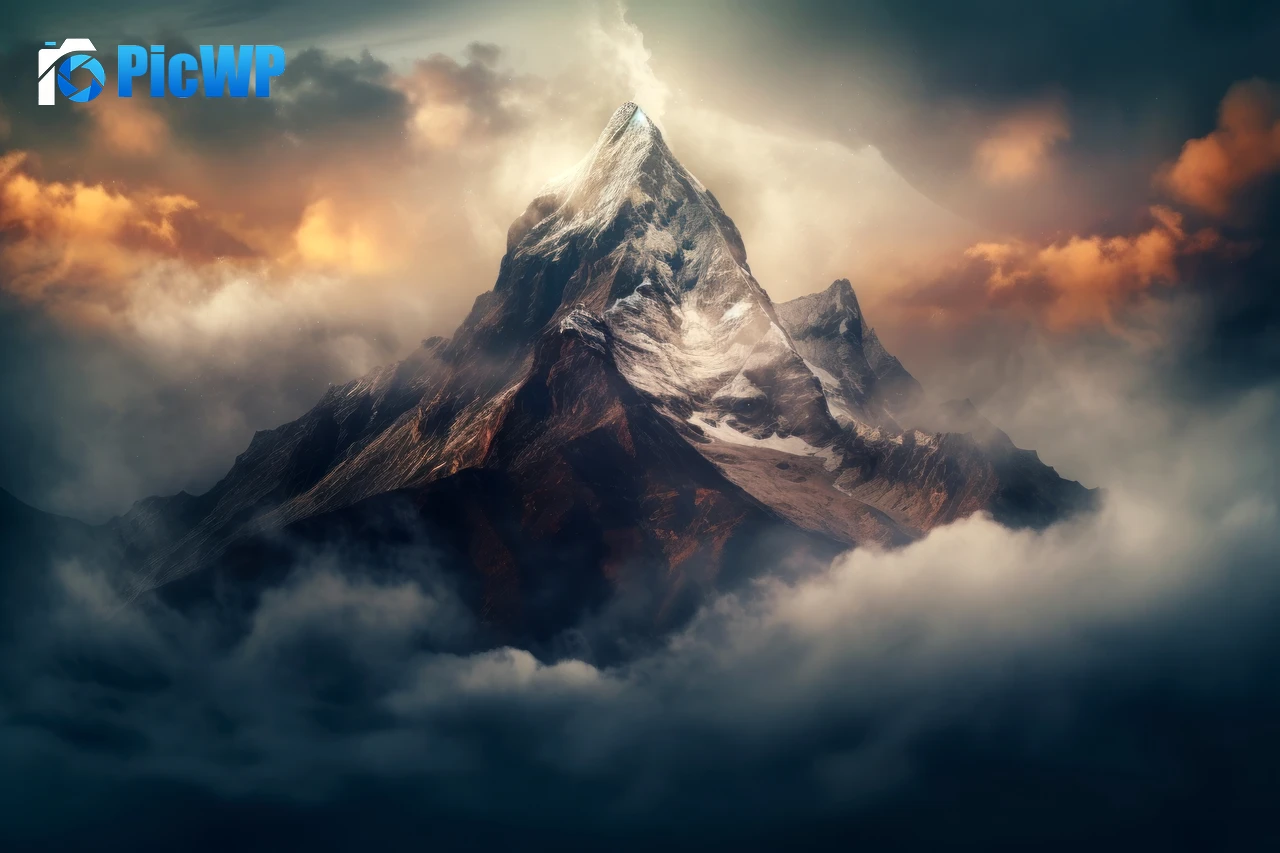 Mountain Peak Alps 8K PC Wallpaper