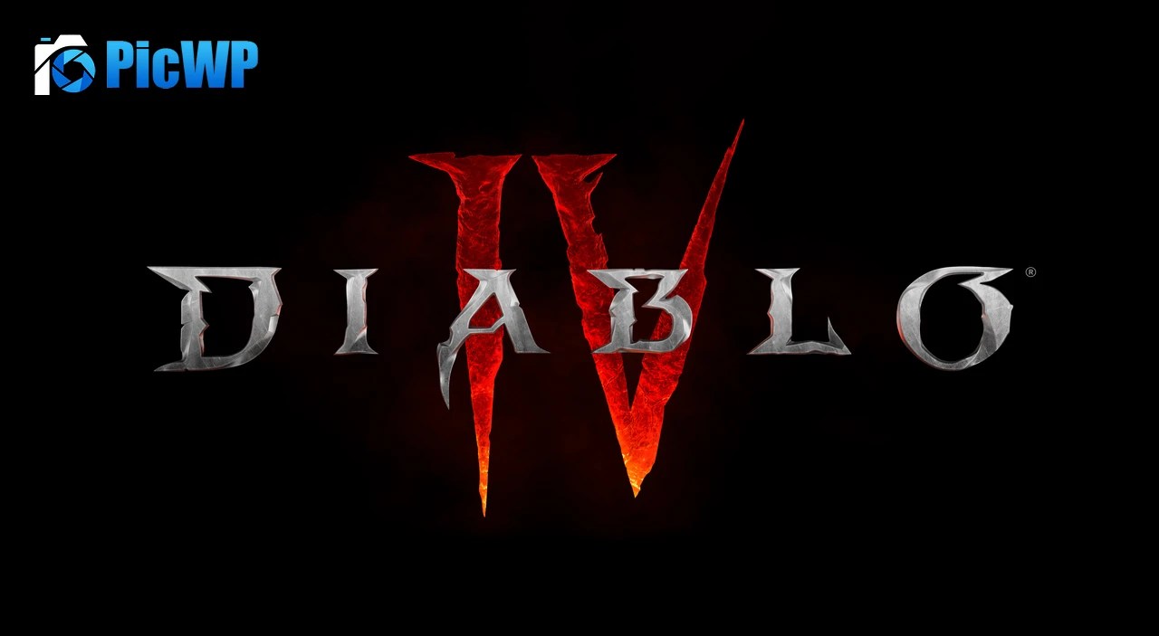 Diablo IV Logo 9K PC Wallpaper
