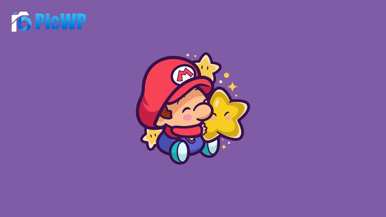 Super Mario Cute Mario 8K PC Wallpaper