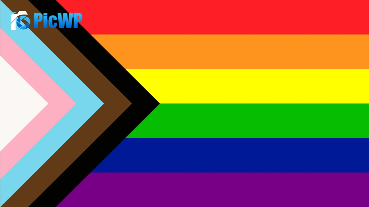 Pride flag Minimalist 4K PC Wallpaper