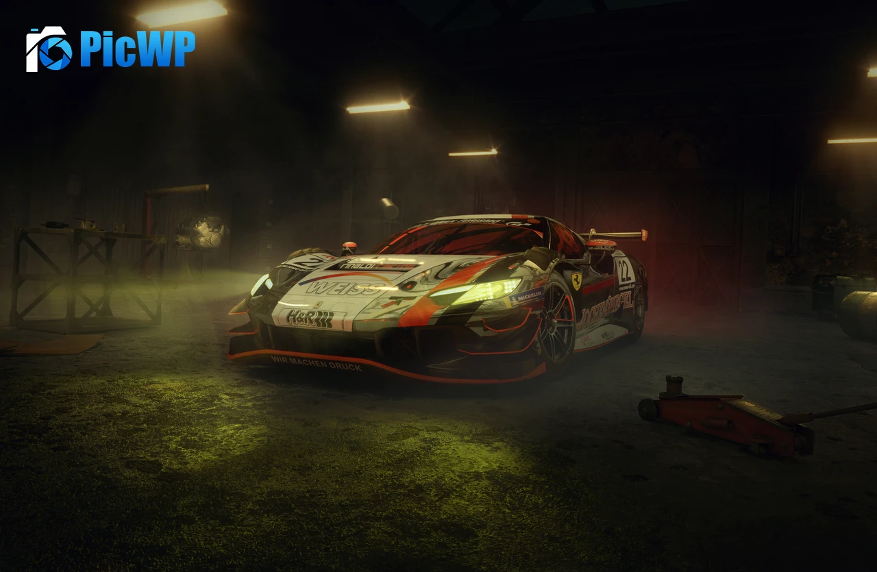 Ferrari 296 GT3 2023 8K PC Wallpaper