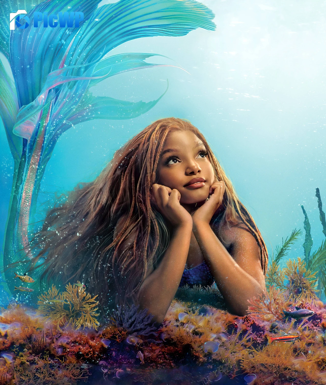Halle Bailey as Ariel The Little Mermaid 5K Mobile Wallpaper