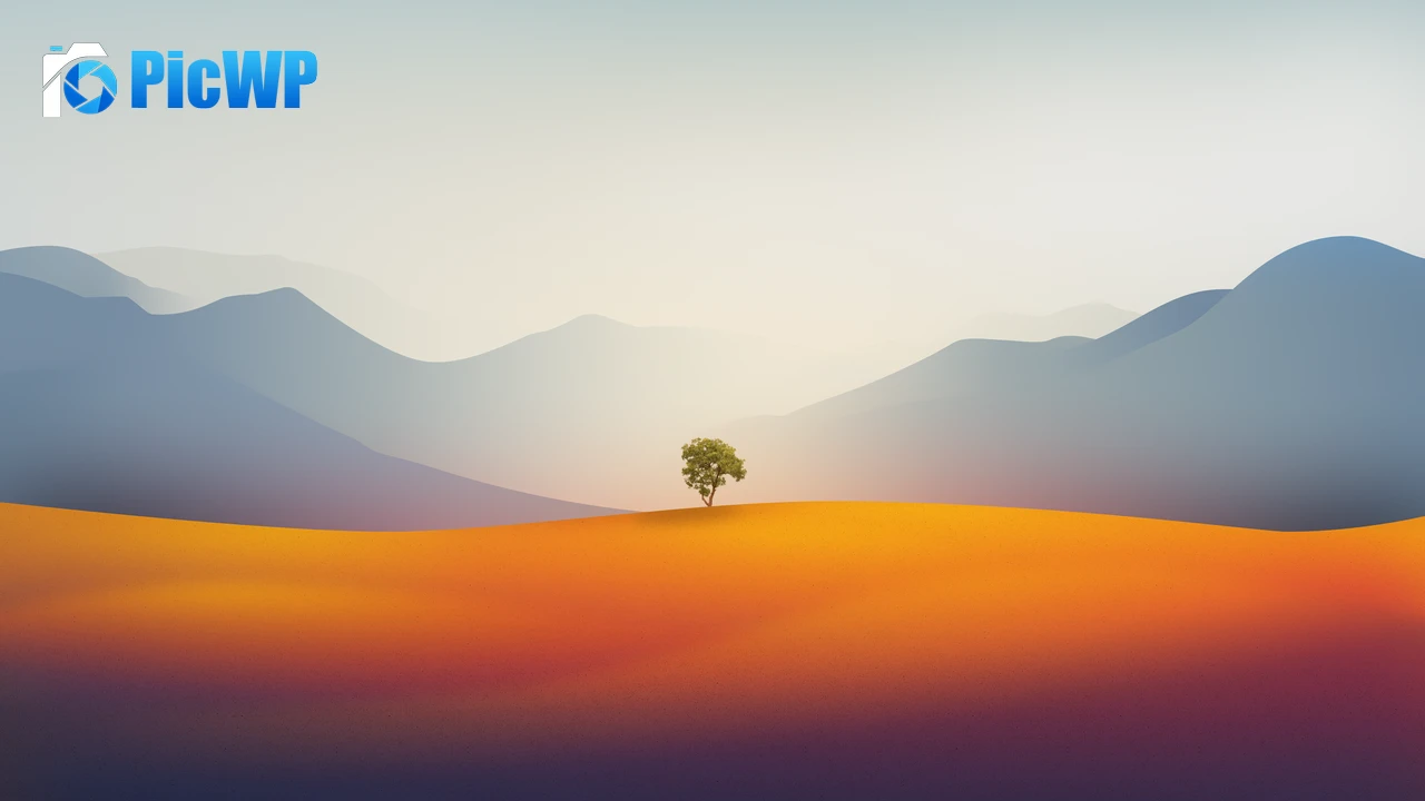 Lone tree Landscape 7K PC Wallpaper