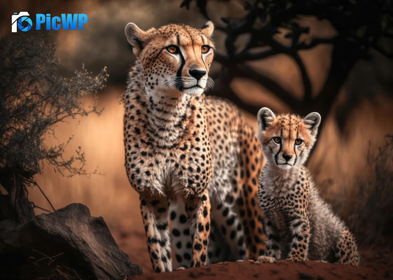Cheetah Cheetah cub 4K PC Wallpaper