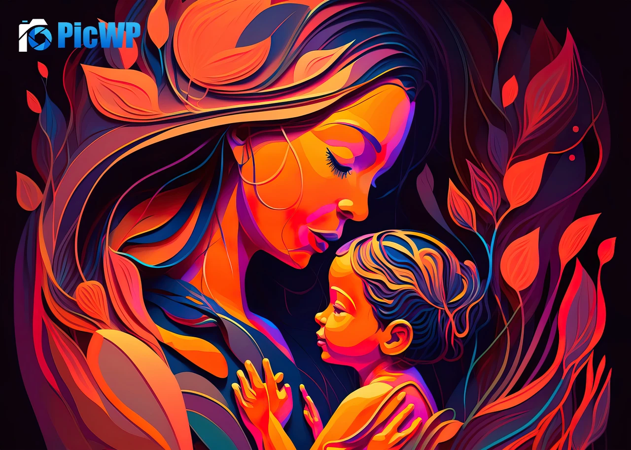 Mother's Day Child 4K PC Wallpaper