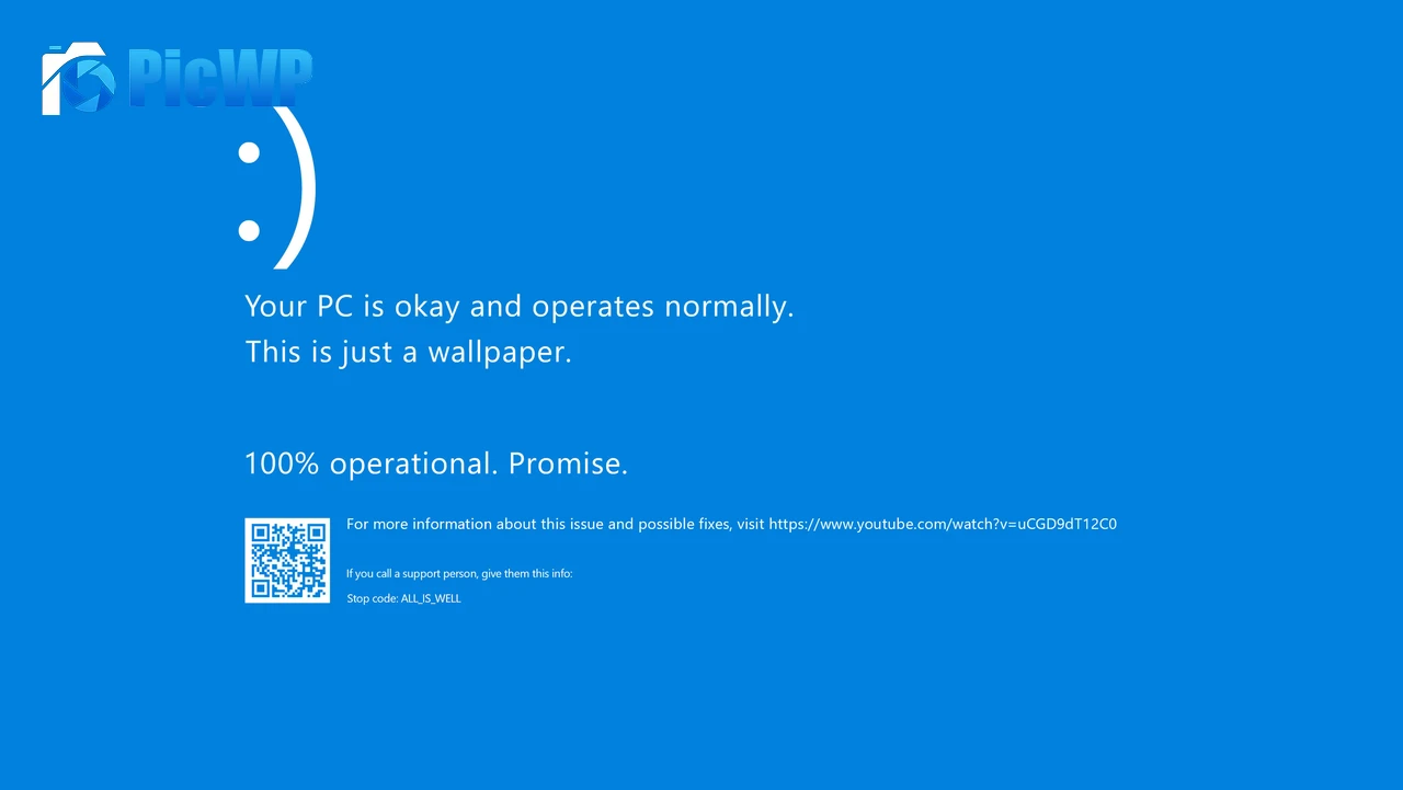 Blue screen of Death BSoD 6K PC Wallpaper
