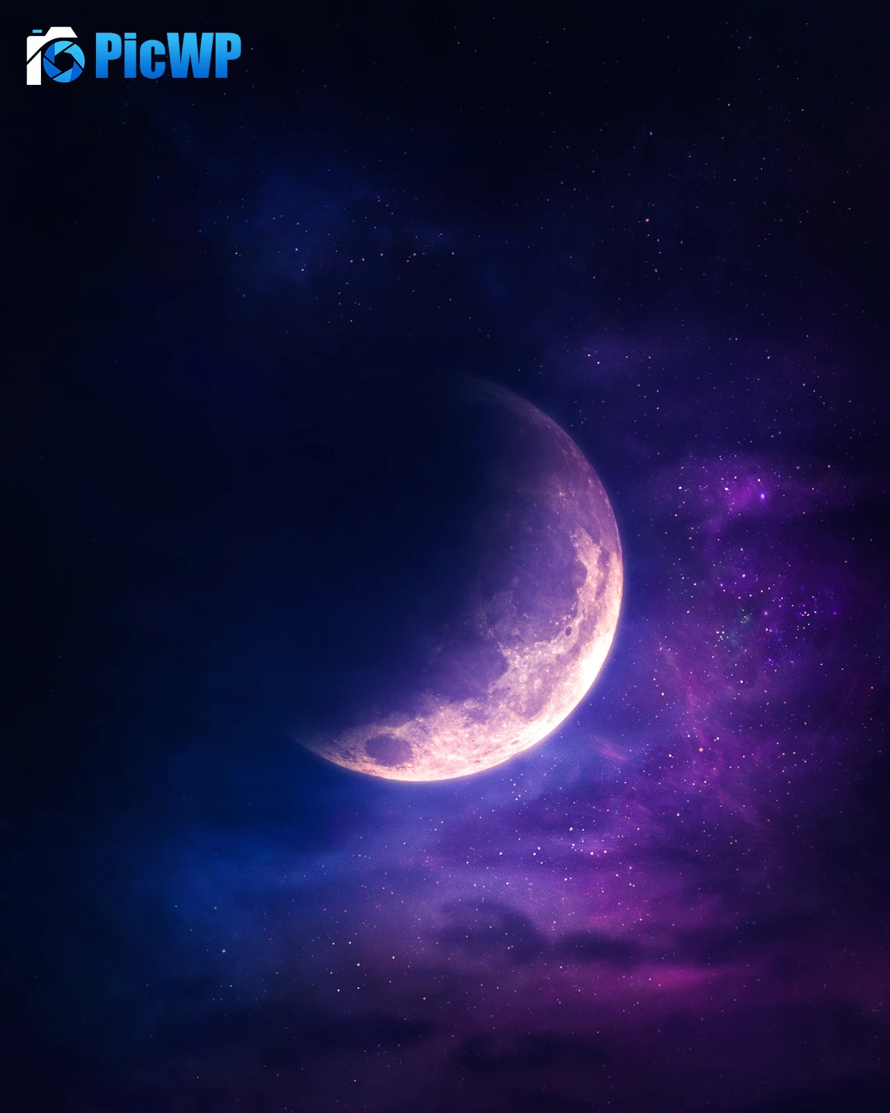 Aesthetic Moon 5K Mobile Wallpaper