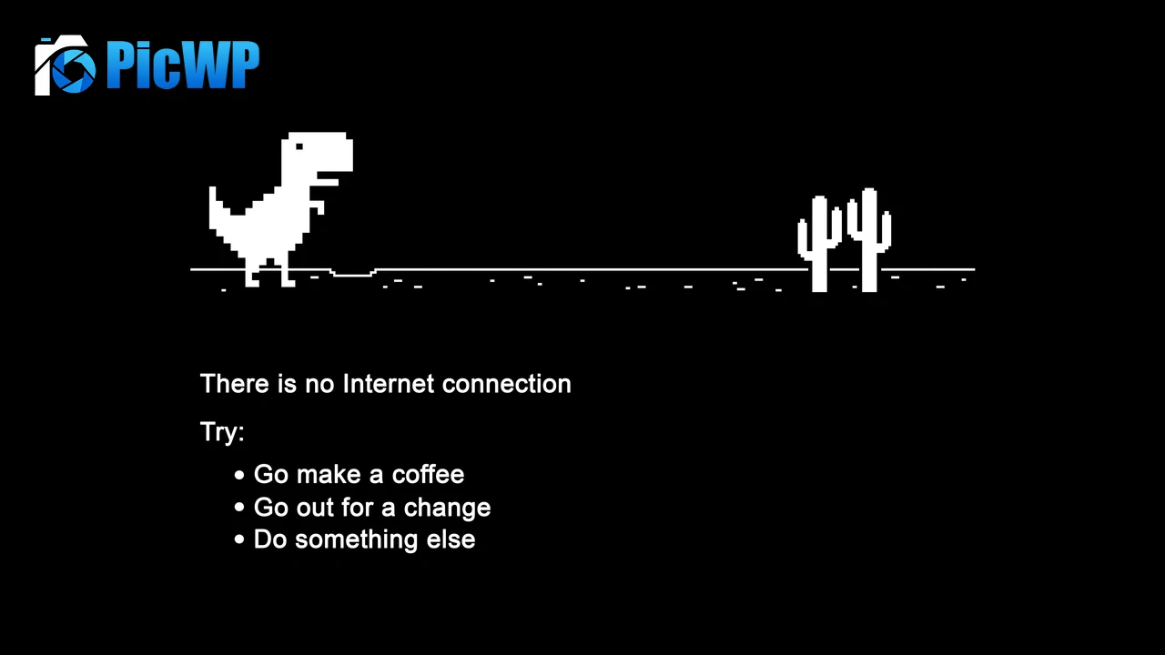 Dinosaur Game Google Chrome 6K PC Wallpaper