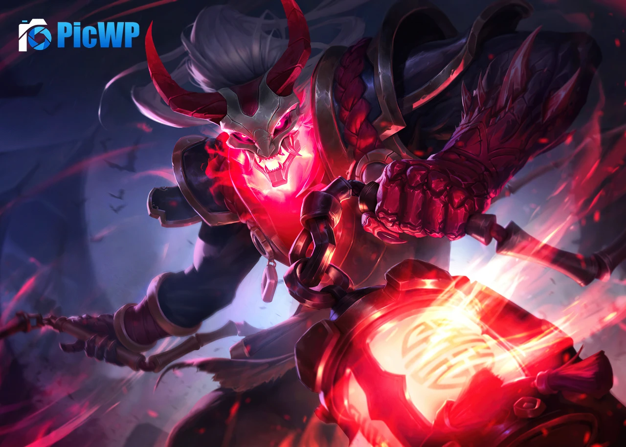 Blood Moon Thresh League of Legends 4K PC Wallpaper