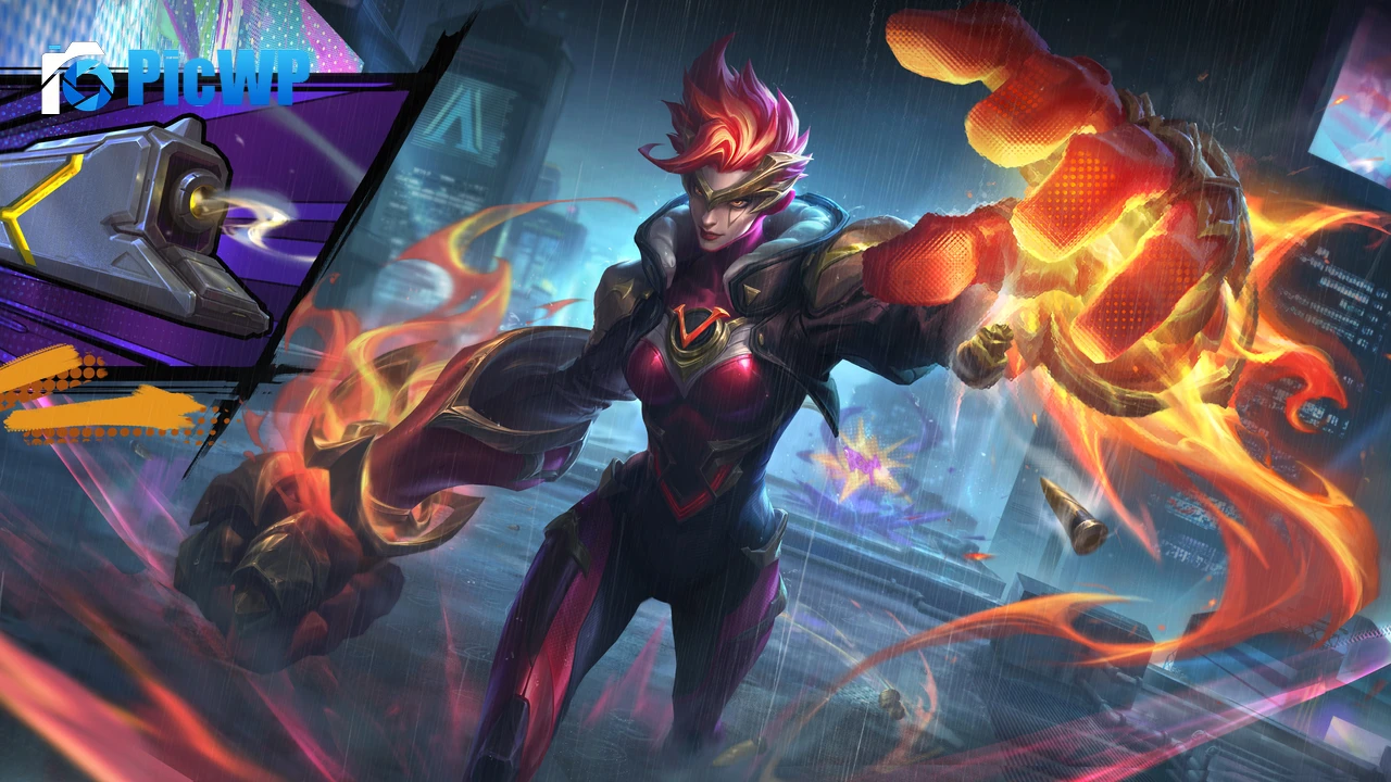 Vi (LoL) League of Legends: Wild Rift 8K PC Wallpaper