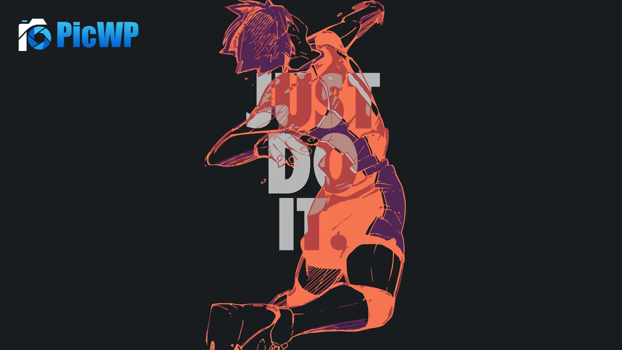 Just Do It Volleyball player 5K PC Wallpaper