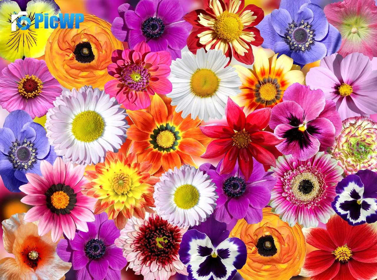Daisy flowers Floral Background 4K PC Wallpaper