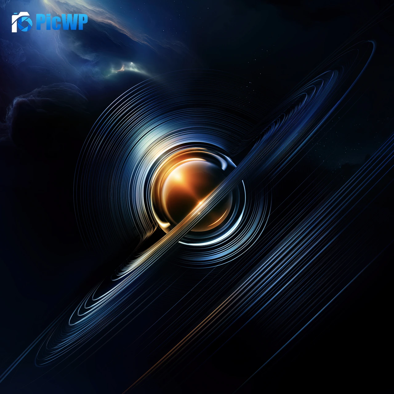 Deep space Saturn 4K Fold Wallpaper
