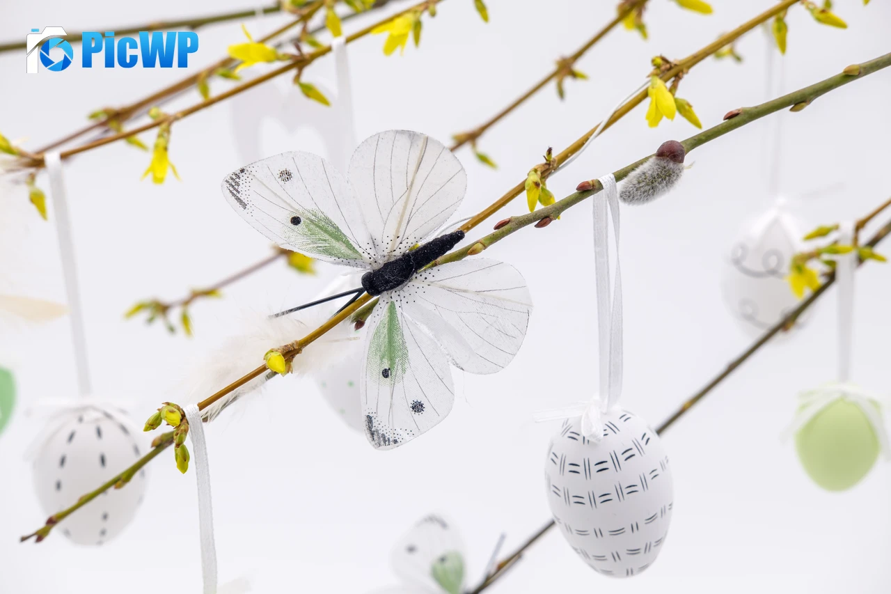 Easter eggs Easter Decoration 6K PC Wallpaper