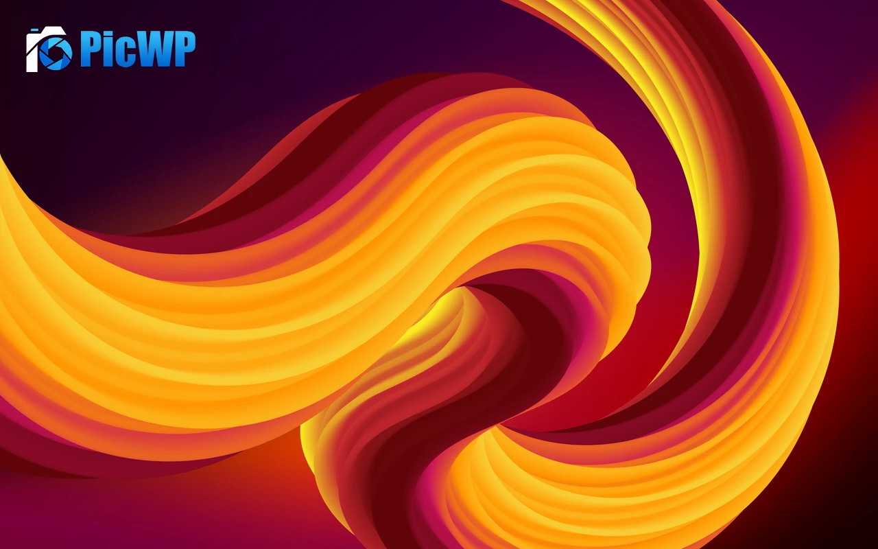 Orange abstract 8K PC Wallpaper