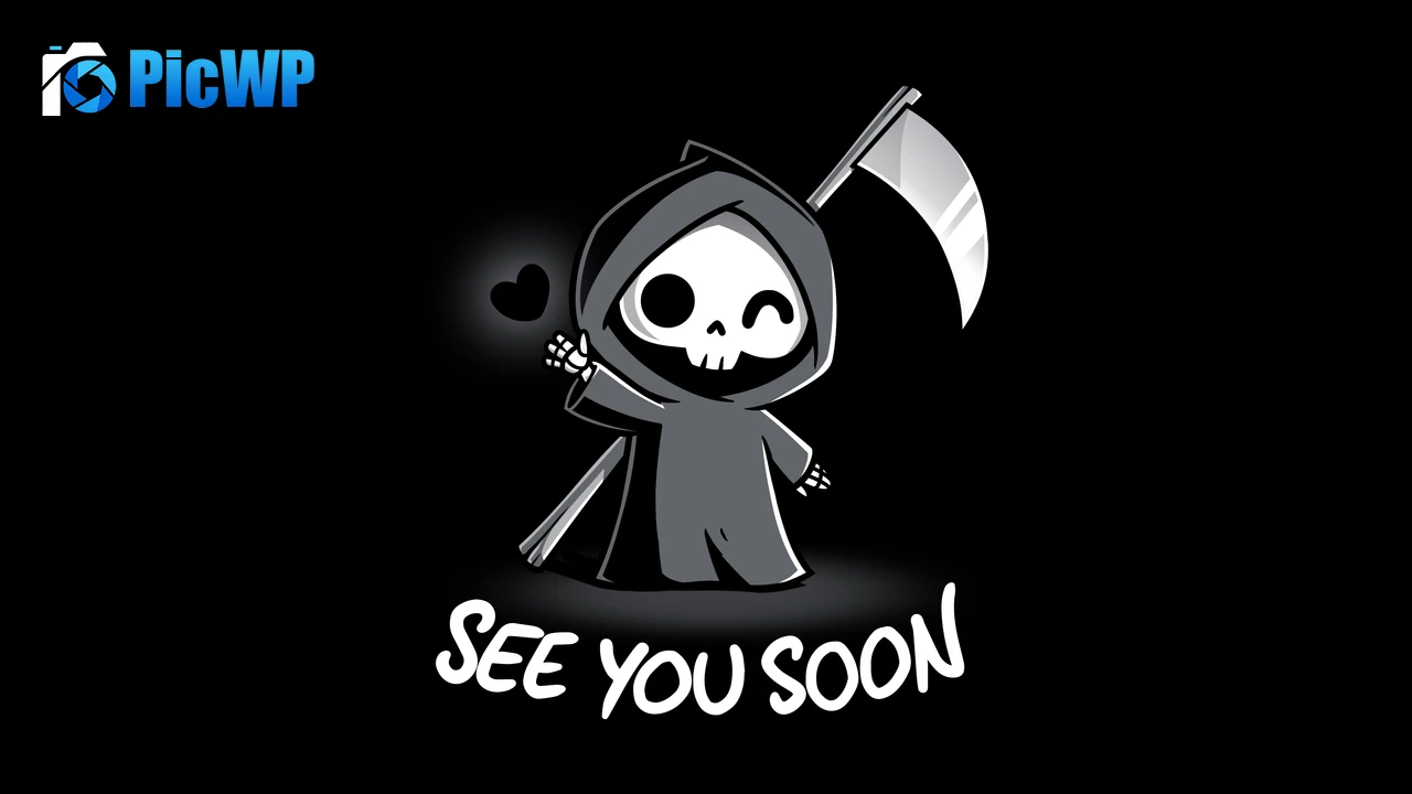 See you soon Grim Reaper 8K PC Wallpaper
