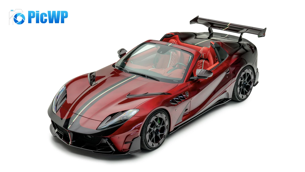 Mansory Stallone Tempesta Nera Ferrari 812 GTS 8K PC Wallpaper