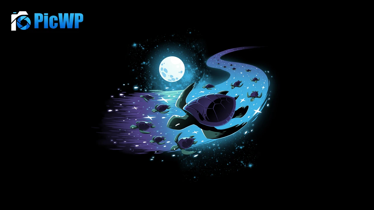 Turtle Celestial 8K PC Wallpaper
