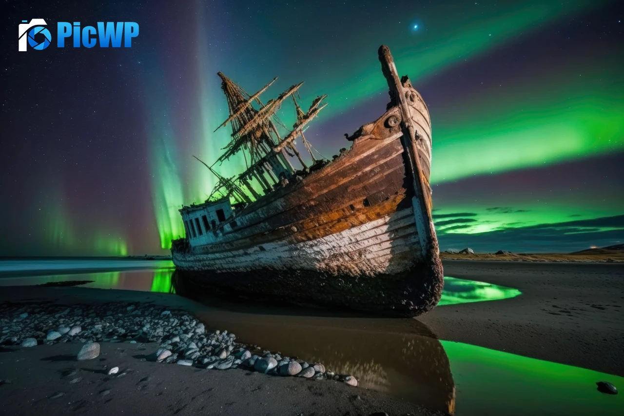 Abandoned Ghost ship 8K PC Wallpaper