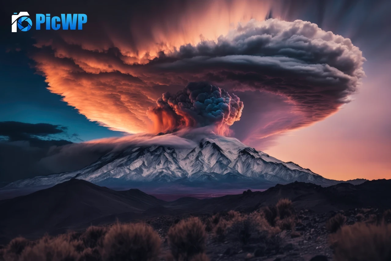 Volcano Eruption 6K PC Wallpaper