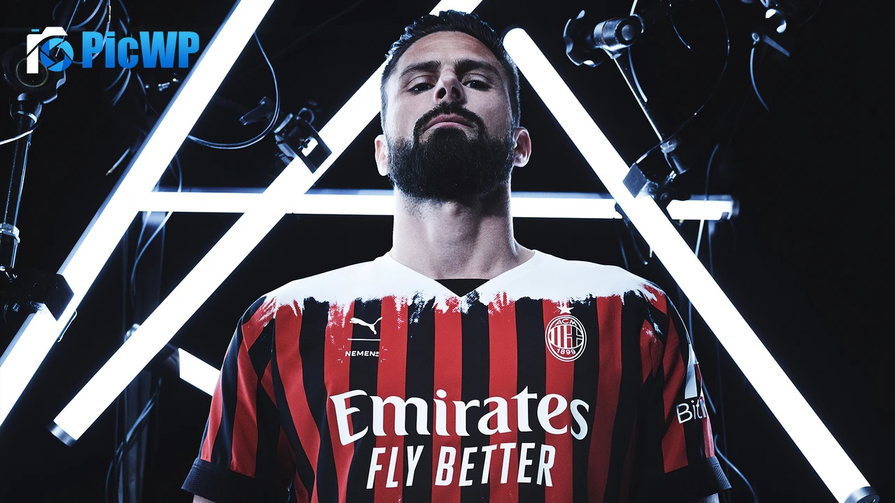 Olivier Giroud AC Milan 6K PC Wallpaper