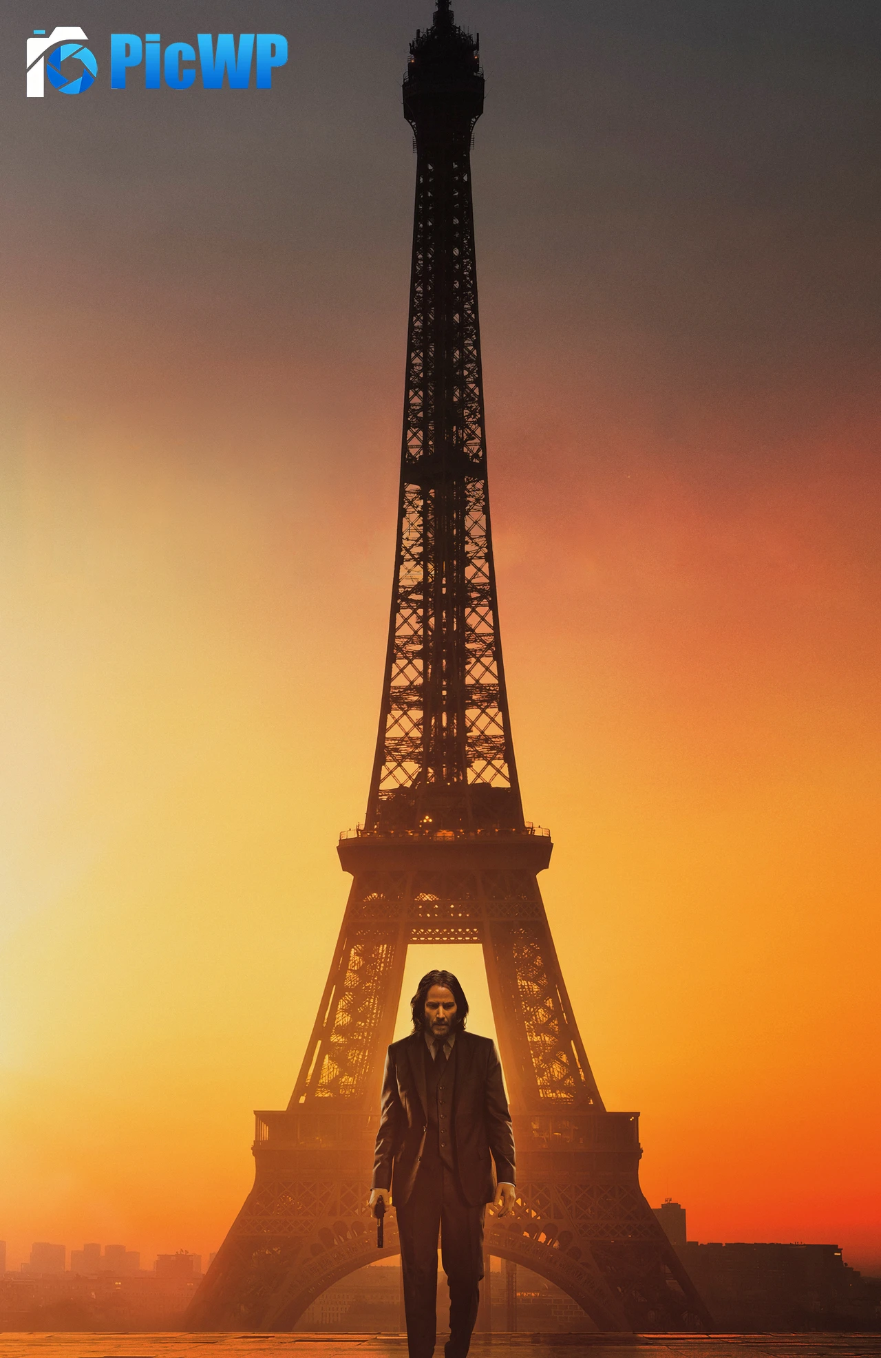 John Wick: Chapter 4 Eiffel Tower 6K Mobile Wallpaper
