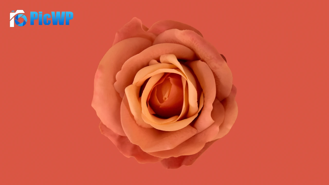 Orange flower Orange background 8K PC Wallpaper