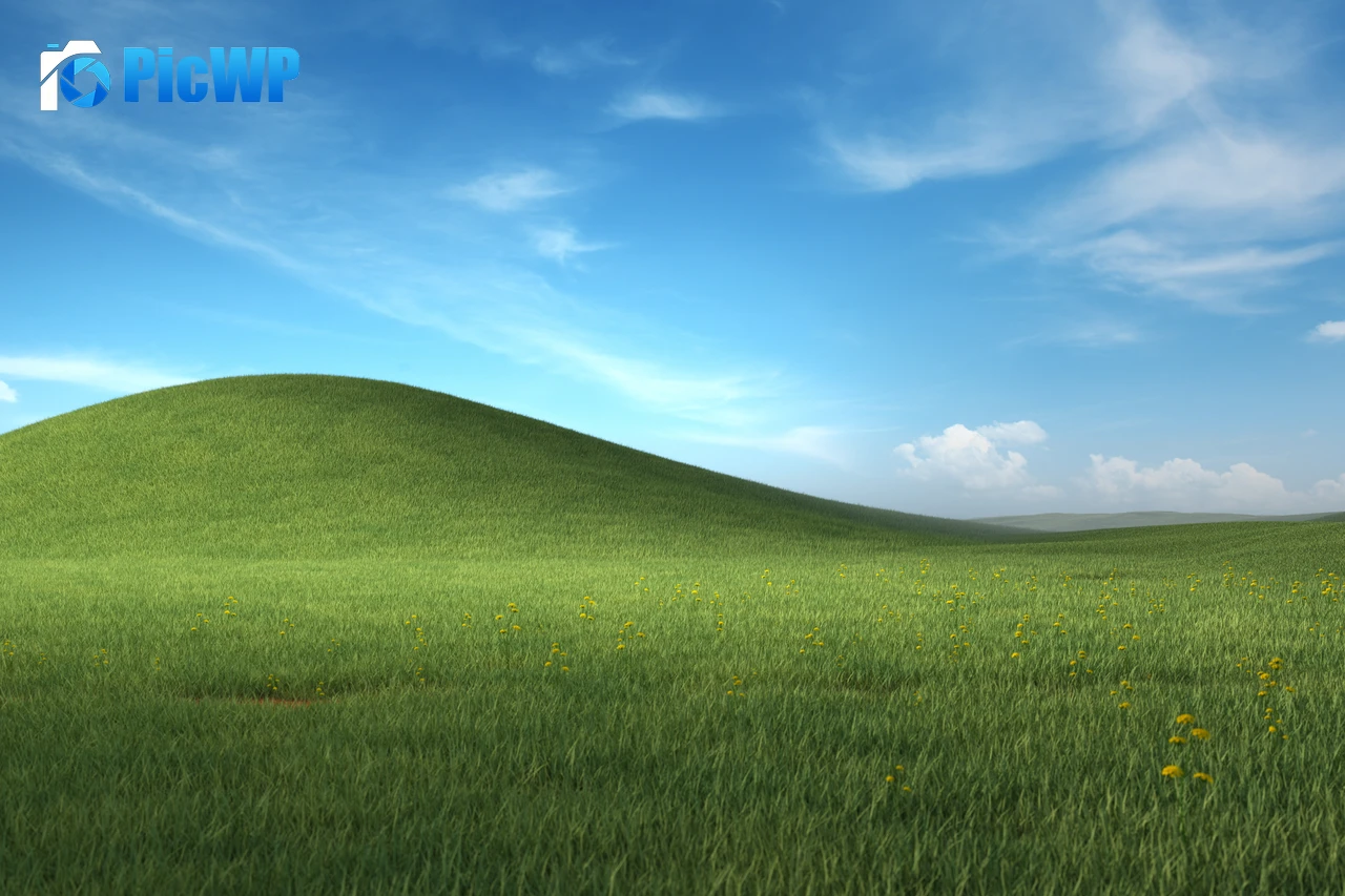 Nostalgic Windows XP Landscape 5K PC Wallpaper