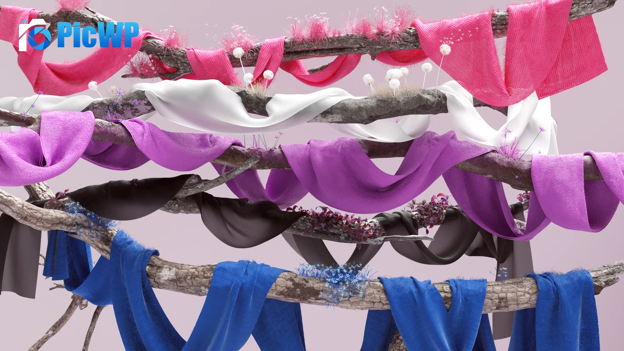 Microsoft Pride Colorful ribbons 5K PC Wallpaper