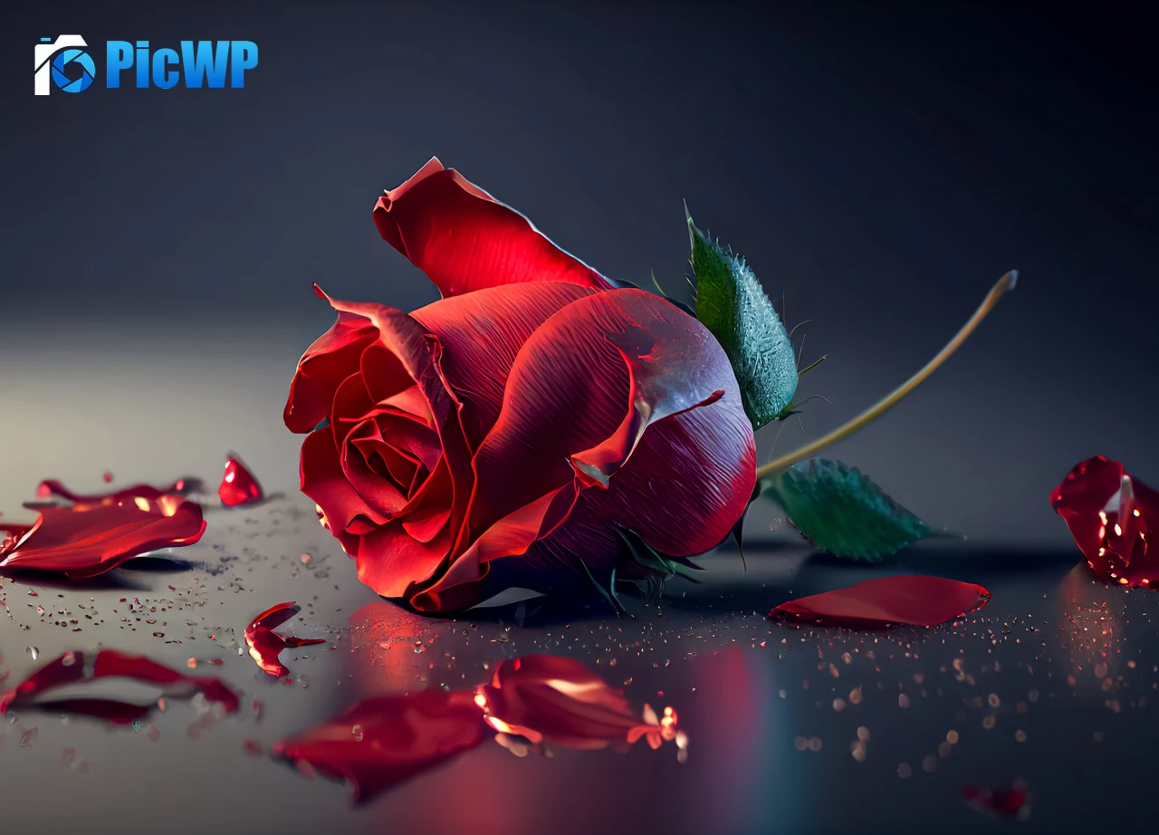 Rose flower AI art 6K PC Wallpaper
