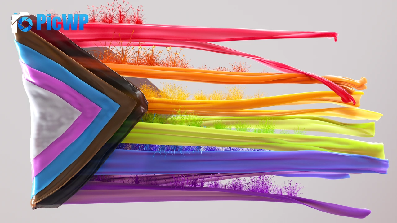 LGBTQ Colorful flag 5K PC Wallpaper