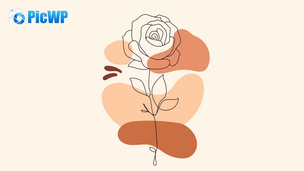 Rose flower Boho art 6K PC Wallpaper