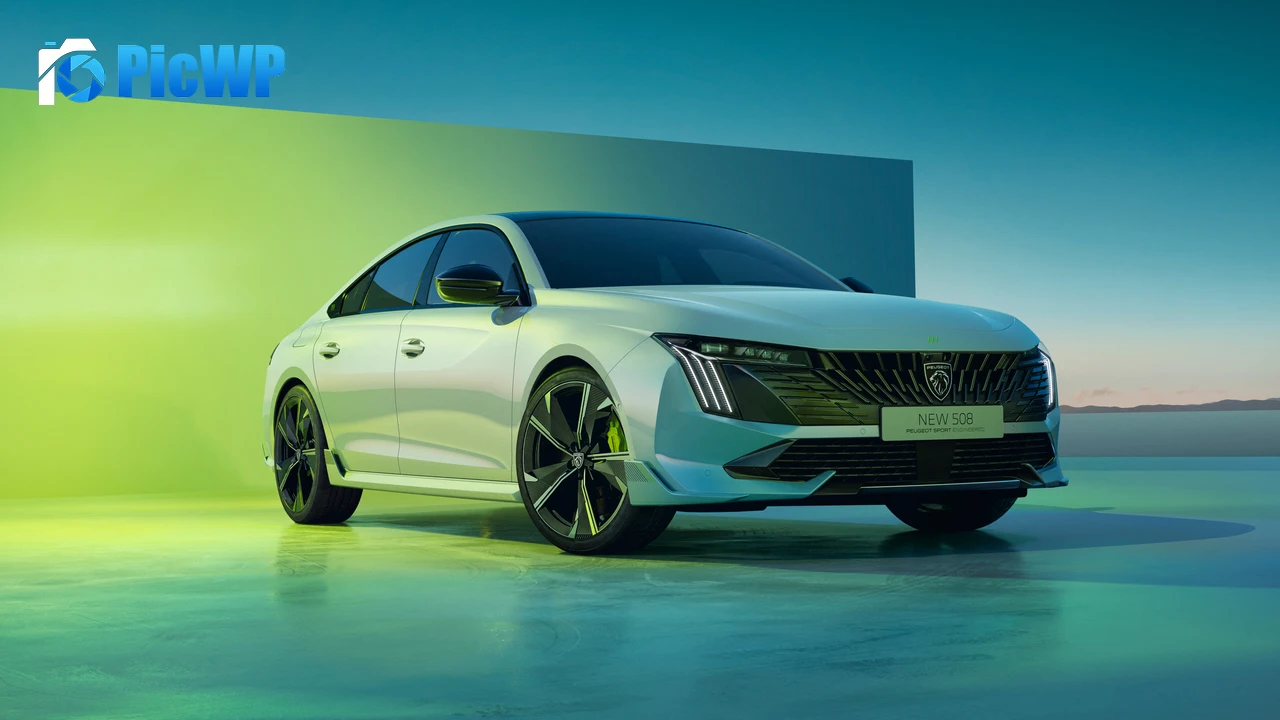 Peugeot 508 Sport Engineered Hybrid cars 8K PC Wallpaper
