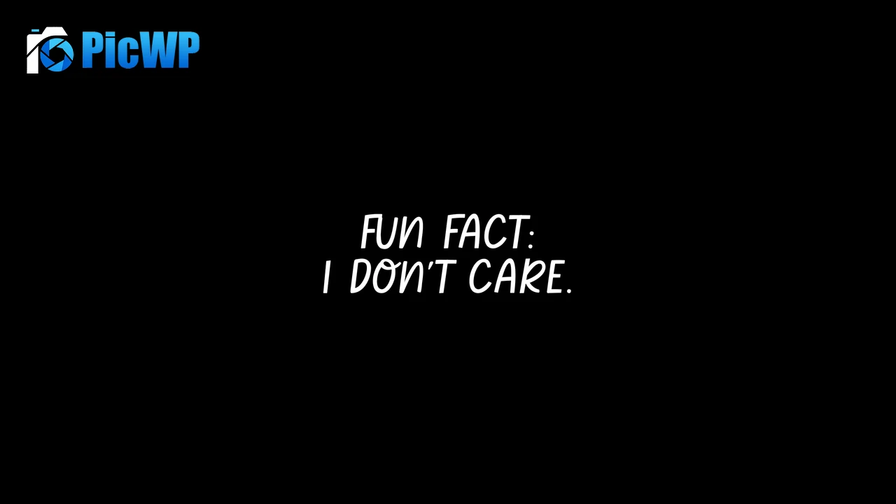 Fun fact I don't care 6K PC Wallpaper