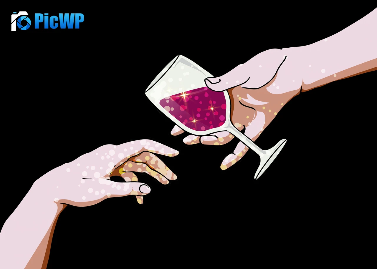 Pink wine Hands together 4K PC Wallpaper