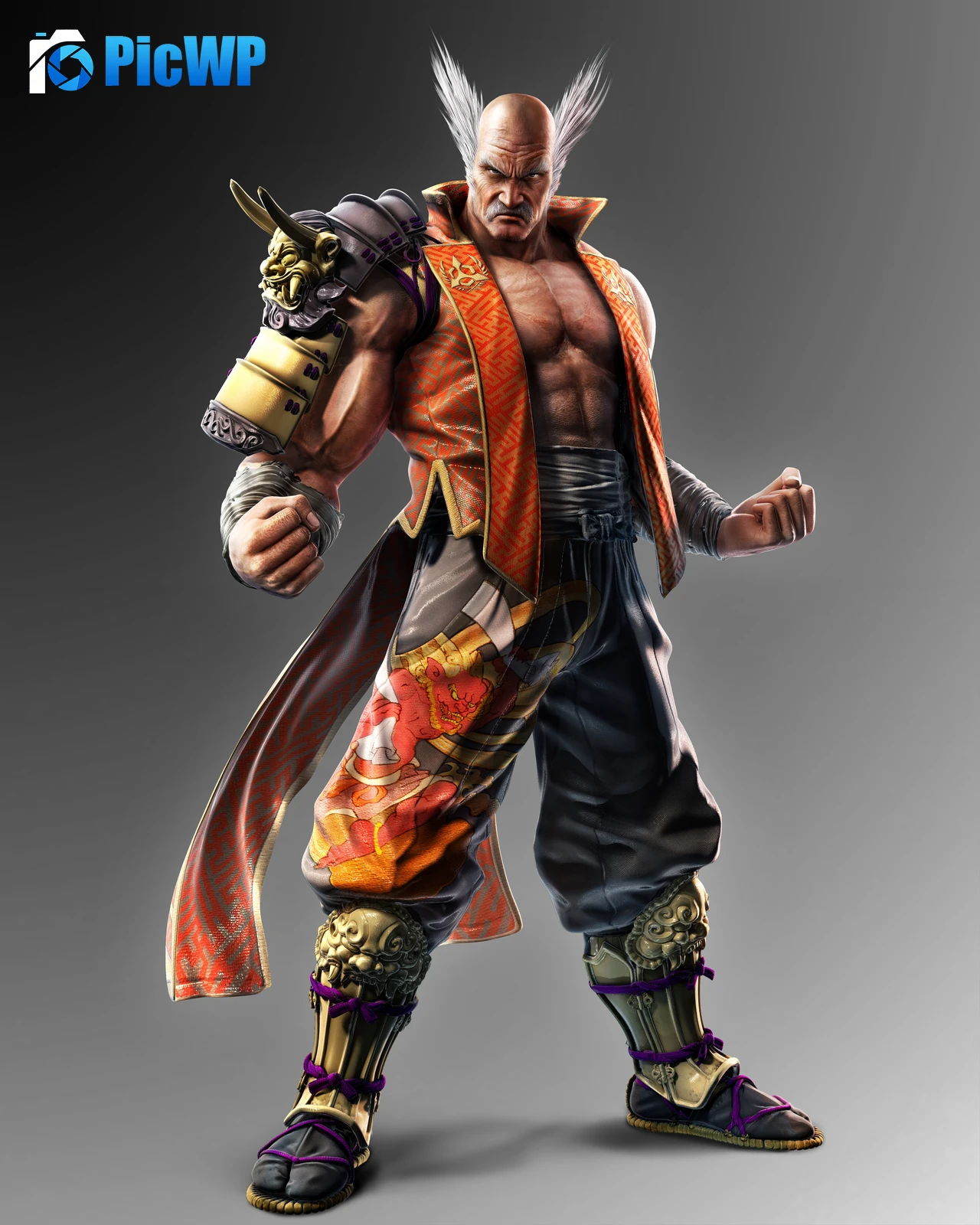Heihachi Mishima Tekken 6K Mobile Wallpaper
