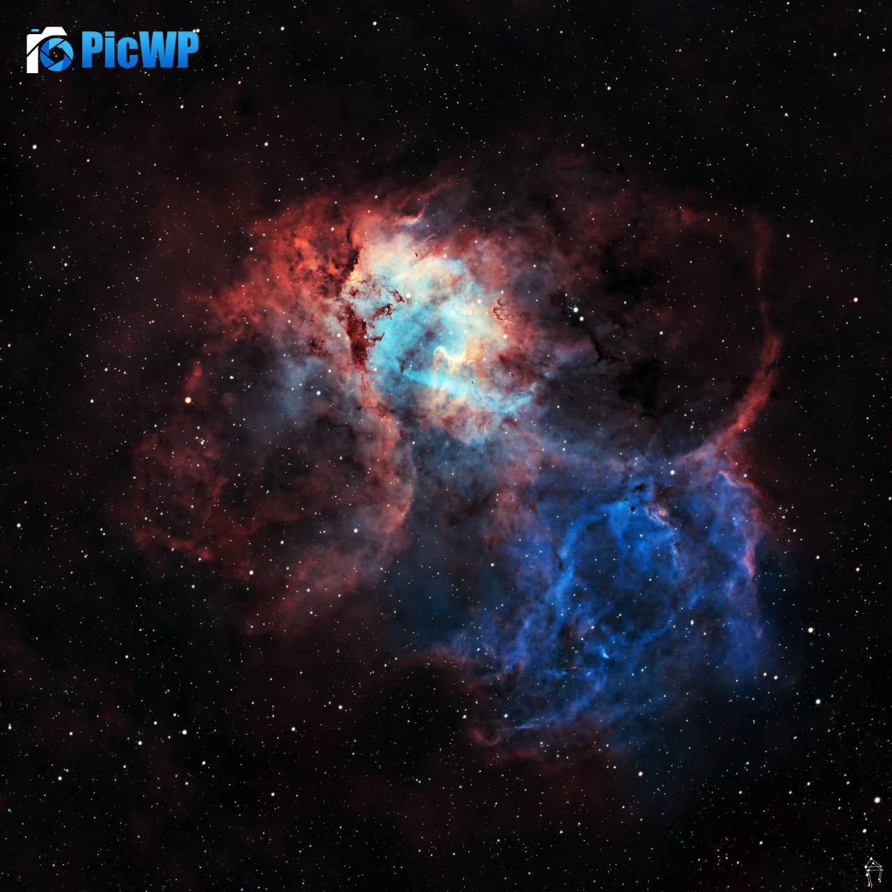 The Lion Nebula Astrophotography 4K Fold Wallpaper