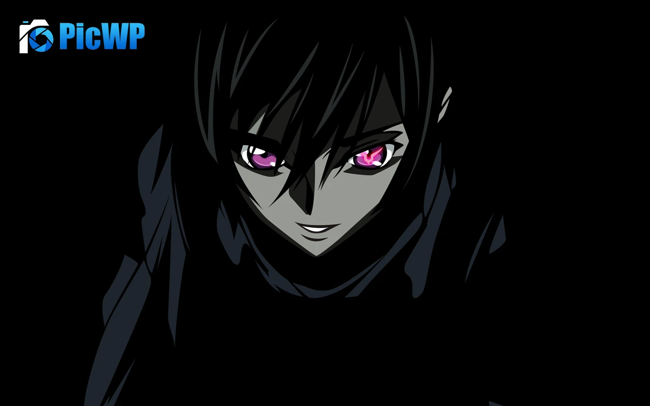 Lelouch Lamperouge Black background 4K PC Wallpaper