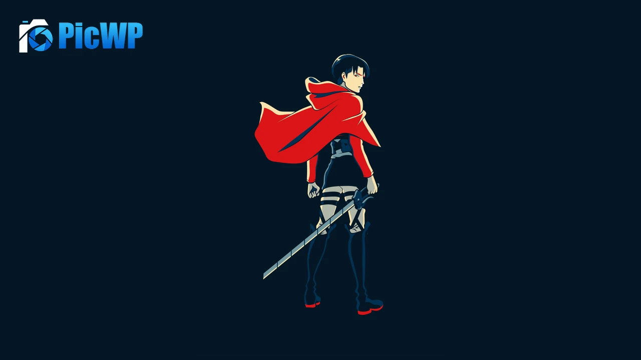 Levi Ackerman Minimalist 6K PC Wallpaper