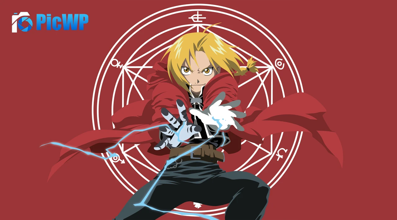 Edward Elric Lightning Strike 6K PC Wallpaper