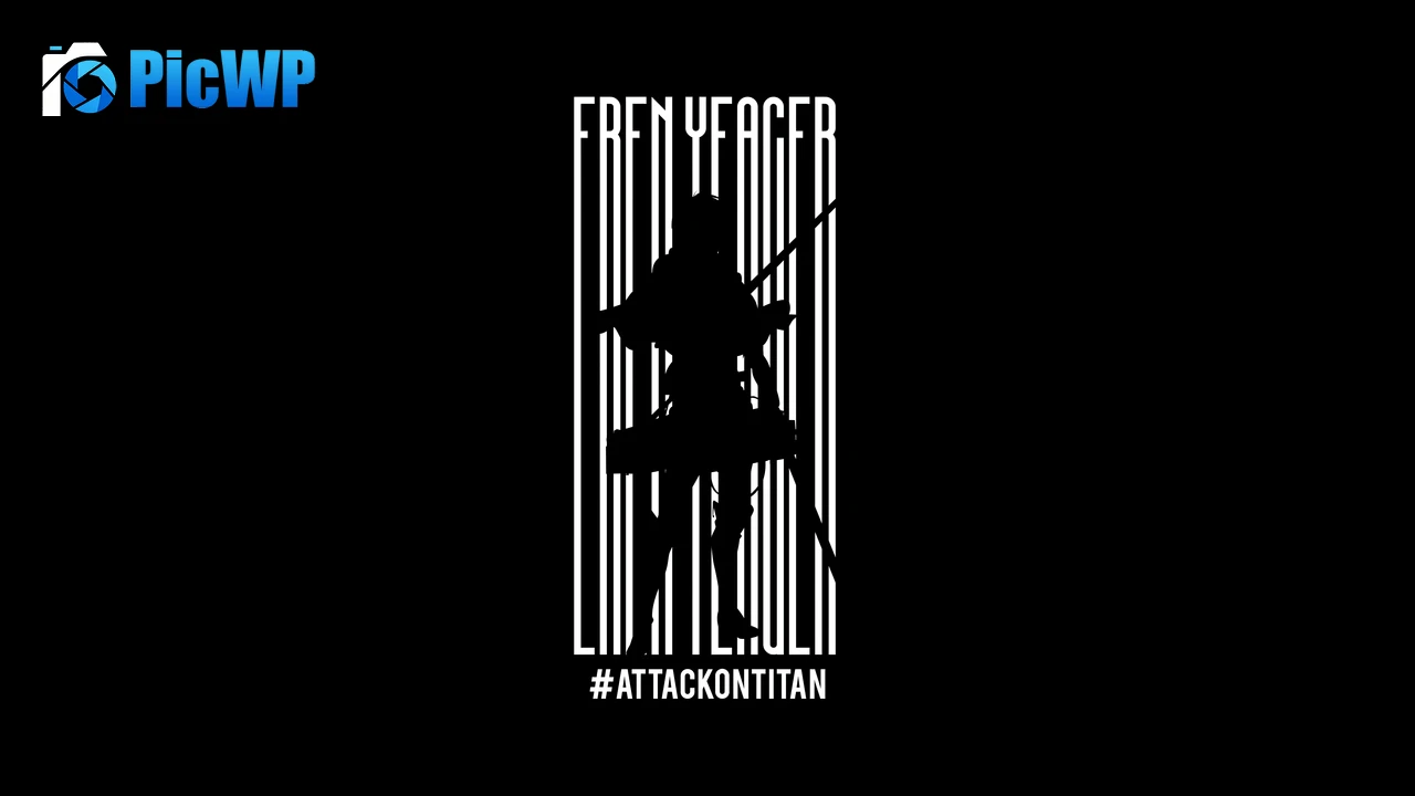 Eren Yeager Minimalist 8K PC Wallpaper