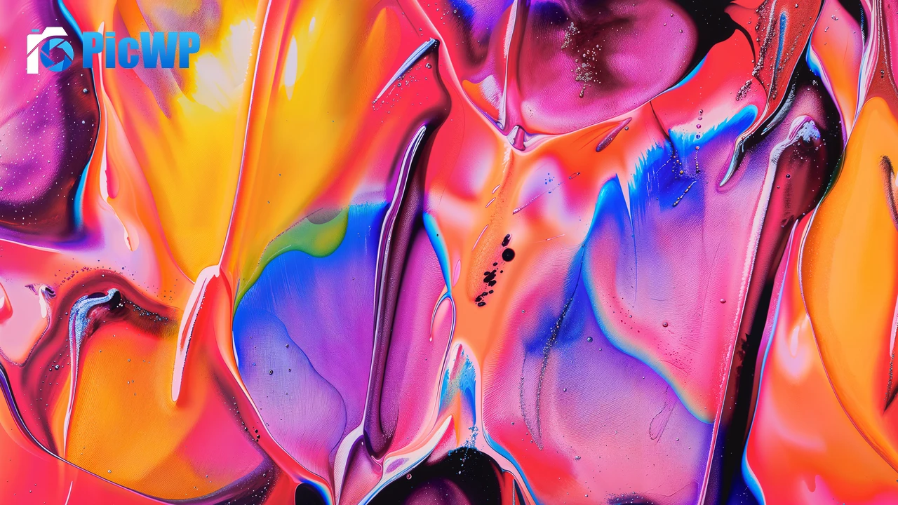Fluid art Vibrant 6K PC Wallpaper