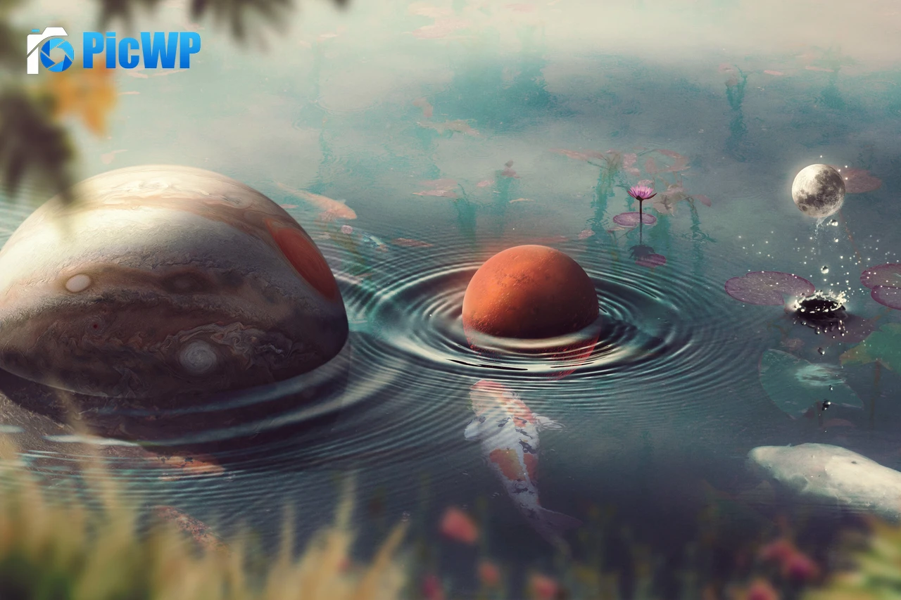 Venus Jupiter 5K PC Wallpaper