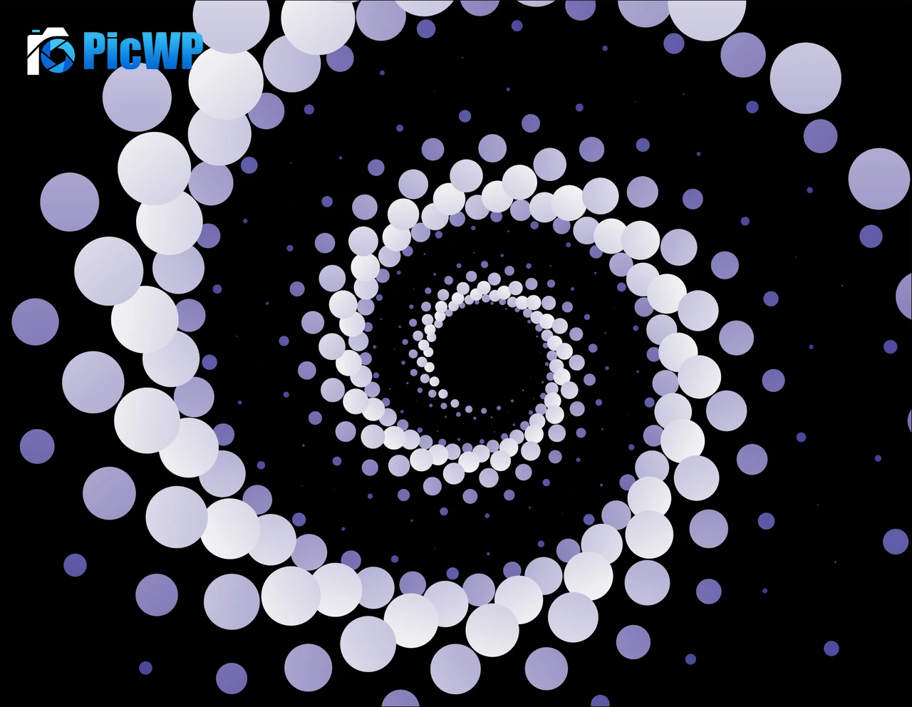Spiral vortex Abstract background 4K PC Wallpaper